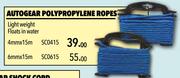 Midas Autogear Polypropylene Ropes 6mm x 15m