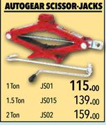 Autogear Scissor Jacks 1 Ton JS01