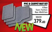 Midas PVC & Carpet Mat Set MA42M