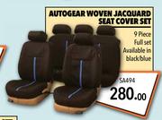 Autogear Woven Jacquard Seat Cover Set SA494