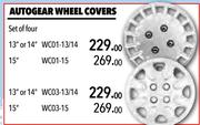 Autogear Set Of Four Wheel Covers 13" Or 14" WC01-13/14-Each