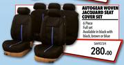Autogear Woven Jacquard 6 Piece Car Seat Cover Set SA492/3/4