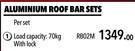 Midas Aluminium Roof Bar Set RB02M-Per Set