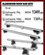 Midas Aluminium Roof Bar Set RB02M-Per Set