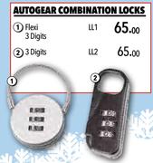 Autogear Combination Locks 3 Digits LL2