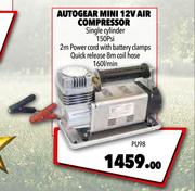 Autogear Mini 12V Air Compressor PU98