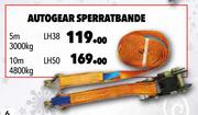 Autogear Sperratbande 5m 3000kg LH38