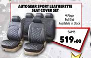 Autogear Sport Leatherette Seat Cover Set SA496