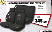 Autogear Butterfly Seat Cover Seat 6-Piece Full Set LA80