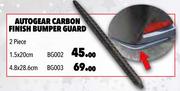 Autogear Carbon Finish Bumper Guard 2-Piece (1.5 x 20cm) BG002