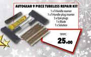 Midas Autogear 9-Piece Tubeless Repair Kit TR9PC