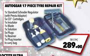 Autogear 17-Piece Tyre Repair Kit TR17PC