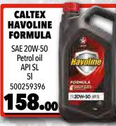 Caltex Havoline Formula SAE 20W-50 Petrol Oil API SL-5Ltr