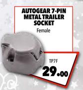 Autogear 7-Pin Metal Trailer Socket Frame TP7F
