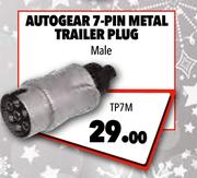 Autogear 7-Pin Metal Trailer Plug Male TP7M