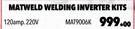 Matweld Welding Inverter Kits 120 Amp.220V MAT9006K
