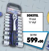 Midas Sokstel 19 Stuk 1/2" dryf SK19M