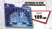 Autogear 22 Stuk Skroewedraaierstel SD22PC