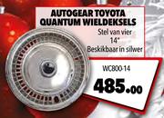 Autogear Toyota Quantum Wieldeksels WC800-14