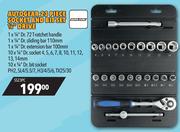 Autogear 23 Piece Socket And Bit Set 1/4" Drive SS23PC