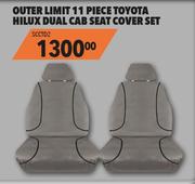 Outer Limit 11 Piece Toyota Hilux Dual Cab Seat Cover Set SCCTD2