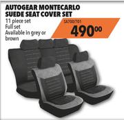 Autogear Montecarlo Suede 11 Pieces Seat Cover Set SA700/701 