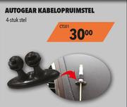 Autogear Kabelopruimstel 4 Stuk Stel CTS01