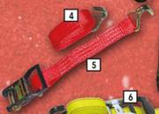 Midas Ratchettie Downs 38mm x 4.6m Heavy Duty 1500kg Red LH10M