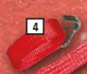 Midas Ratchettie Downs 38mm x 2.5m 1500kg Red LH09M