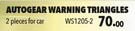 Autogear Warning Triangles 2 Pieces For Car WS1205-2