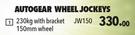 Autogear Wheel Jockeys 230kg With Bracket 150mm Wheel JW150