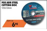 Fox ABR Steel Cutting Disc 125 x 1.0mm FOX91135
