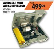 Autogear Mini Air Compressor 30L/min Ideal For 4 x 4's PU08