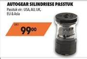 Autogear Silindriese Passtuk (Passtuk Vir USA, AU, UK, EU & Asia) UA1