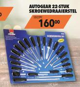 Autogear 22 Stuk Skroewedraaierstel SD22PC