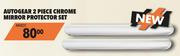 Autogear 2 Piece Chrome Mirror Protector Set MG02C