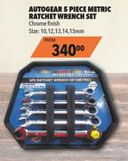 Autogear 5 Piece Metric Ratchet Wrench Set RW5M