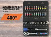 Autogear 37 Piece Socket & Bit Set 1/4" Drive SK37M