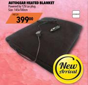 Autogear Heated Blanket Powered By 12V Car Plug 145x100cm HB12V