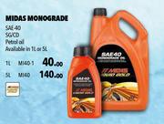 Midas Monograde SAE-40 SG/CD Petrol Oil M140-5Ltr