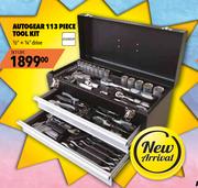 Autogear 113 Piece Tool Kit 1/2" + 1/4" Drive TK113PC