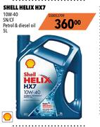 Shell Helix HX7 10W-40 SN/CF Petrol & Diesel Oil 550053709-5Ltr