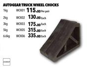 Autogear Truck Wheel Chocks WCK06-6.6Kg Each