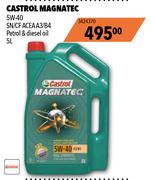 Castrol Magnatec 5W-40 SN/CF ACEA A3/B4 Petrol & Diesel Oil 3424370-5Ltr