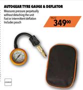 Autogear Tyre Gauge & Deflator TYG12