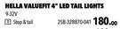 Hella Valuefit 4" LED Tail Lights 9-32V Stop & Tail 2SB-328870-041