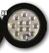 Hella 4" LED Truck Tail Lights Reverse Light 2ZR-328870-061