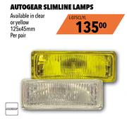 Autogear Slimline Lamps 125x45mm L-075CL/YL-Per Pair