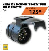 Hella 12V Economy "Shorty" Mini Short Adaptor 7 Pin 8JA-227440-121