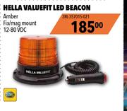 Hella Valuefit LED Beacon Amber Fix/ Mag mount 12-8 VDC 2RL-35701021